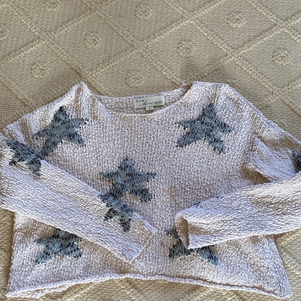 vintage havana cropped star sweater